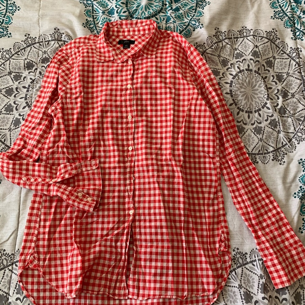 J.Crew - Boy 10T Gingham Button Down